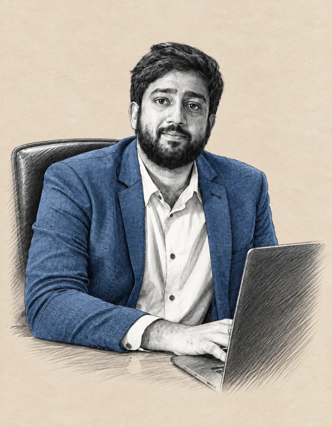 Portrait of Yusuf Karim, Partner DRCS Oman